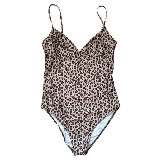 Reformation Womens Swimsuit Leopard Montecarlo Size Small - Picture 2 of 9